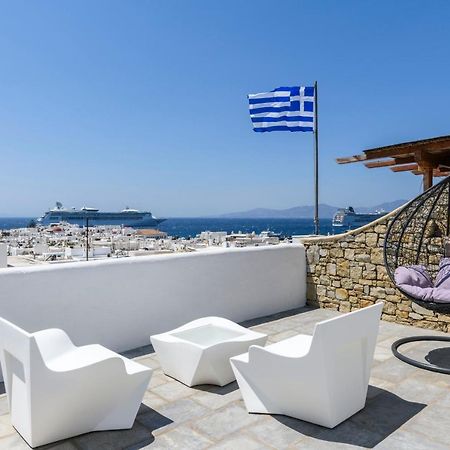 Floral Villa With Marvelous View To Mykonos Town Dış mekan fotoğraf