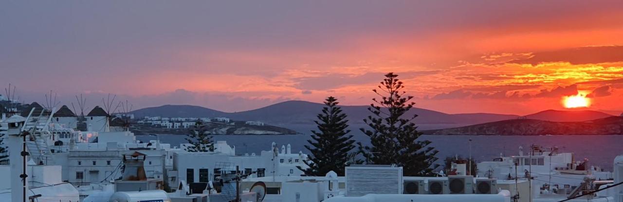 Floral Villa With Marvelous View To Mykonos Town Dış mekan fotoğraf